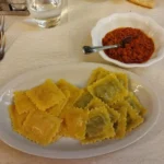 Tortelli verdi e di zucca con ragù albergo Miramonti